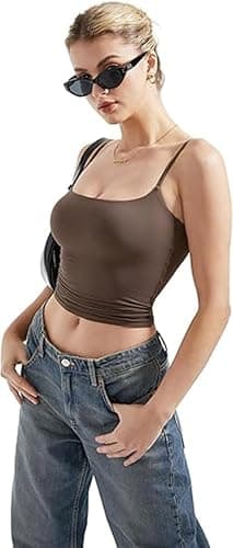 Hotexy Women Sexy Square Neck Tank Top Summer Y2K Going Out Causal Basic Cami Shirt thumbnail 3