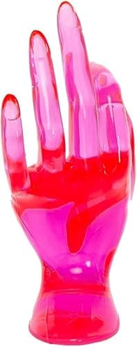 Maxsirui Hand Form Ring Holder Jewelry Display Organization Rack Bracelet Ring Watch Stand Support Aesthetic Y2k Room Decor (Rose Red) thumbnail 6