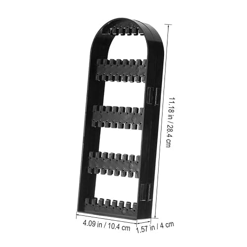 Holibanna Plastic Jewelry Display Stand Organizer Rack for Necklaces Rings and Bracelets Design for Black Jewelry Holder for Neat and Chic Look thumbnail 3