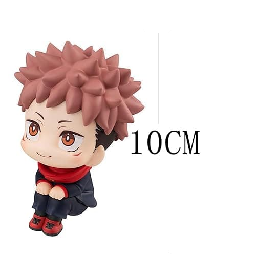 Puruuige Itadori Yuji Figure Anime Itadori Yuji Figurine 3.93'' Look Up Pose Model Statue PVC Cute Cake Topper Decoration thumbnail 2