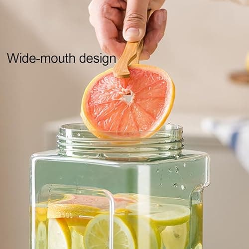 0.9 Gallon Drink Dispenser with Spigot,100% Leakproof,Sealed and Filter screen,Milk,Lemonade Dispenser,Juice Containers With Lids For Fridge and Dairly Use,Beverage Liquid Drink Container for Party thumbnail 5