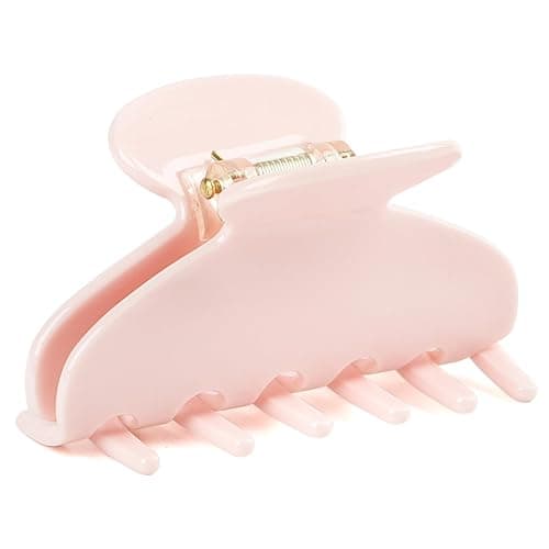MAORULU Medium Cute Acetate Hair Claw Clips for Women Girls, 3 Inch Pink Claw Clips for Thin & Medium Thick Hair, Durable French Banana Clip with Gift Box, Celluloid Accessories (Pink) - Image 1