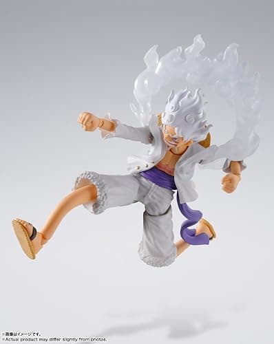 TAMASHII NATIONS - One Piece - Monkey D. Luffy -GEAR5- S.H.Figuarts Action Figure | One Piece 6 Inch Action Figure S.H. Figuarts - Monkey D Luffy Gear5 Reissue thumbnail 3