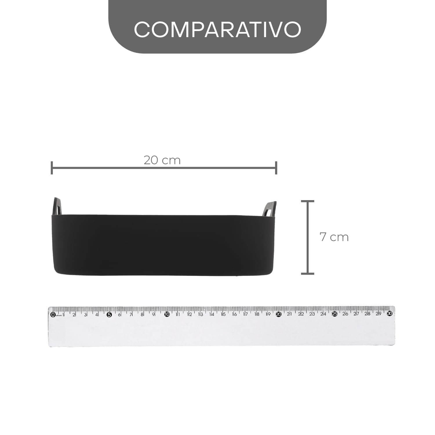 LYOR - Forma Quadrada de Silicone para Air Fryer Preta 20Cm x 7Cm thumbnail 5