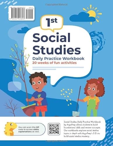1st Grade Social Studies: Daily Practice Workbook | 20 Weeks of Fun Activities | History | Civic and Government | Geography | Economics | + Video ... Each Question (Social Studies by ArgoPrep) thumbnail 2