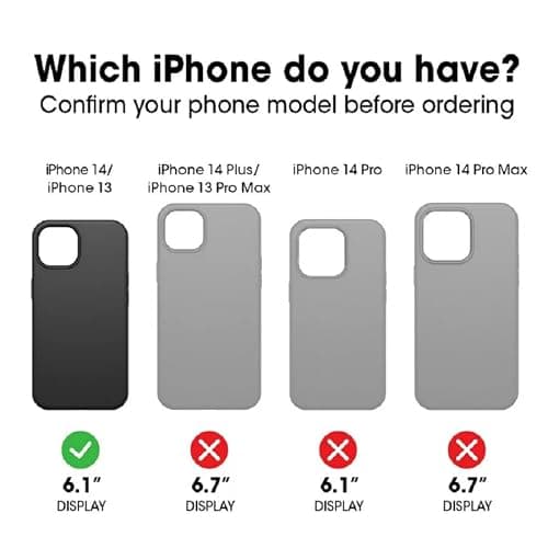 OtterBox iPhone 14, & iPhone 13 (Only) - Defender Series Case - Case Only - Screenless - Rugged & Durable - with Port Protection - Microbial Defense Protection (Black) thumbnail 2