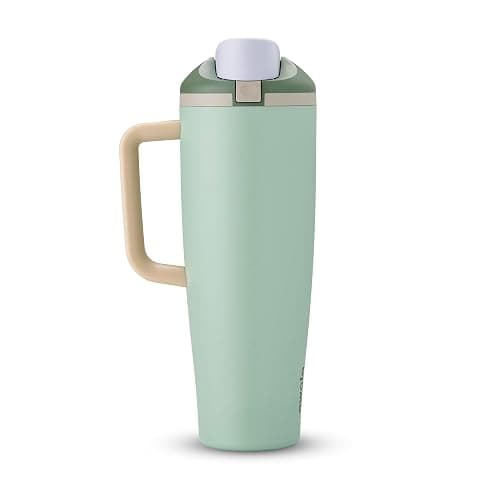 Owala FreeSip Tumbler - Stainless Steel - 40-oz. - Green (Eucalyptus) - Image 1