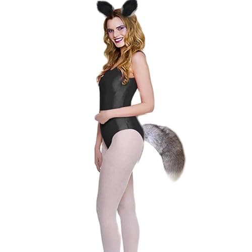 Valpeak Fox Ears and Tail Therian Tail Gear Wolf Ears for Kids Fluffy Therian Stuff Fox Costume for Girls Over 1 Years Old thumbnail 2