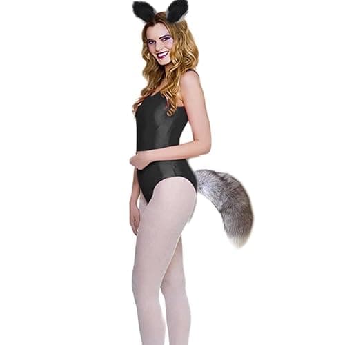 Valpeak Fox Ears and Tail Therian Tail Gear Wolf Ears for Kids Fluffy Therian Stuff Fox Costume for Girls Over 1 Years Old thumbnail 3