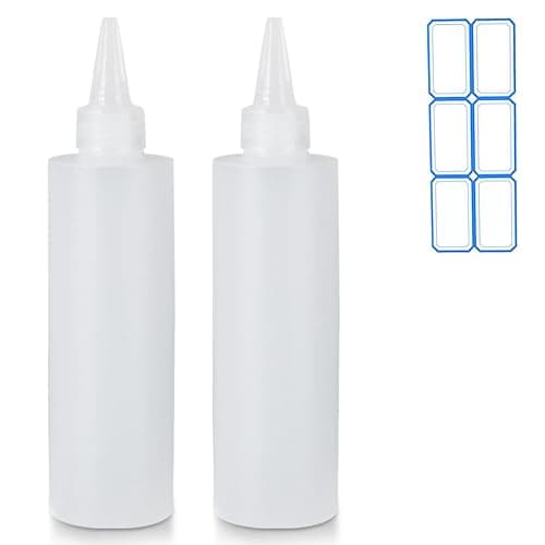 2 Pack 10 Oz (300ml) Condiment Squeeze Bottles, Leak Proof, Refillable | Condiment Container for Kitchen Use, Great for Ketchup, Mustard, Syrup, Sauces, Dressing and Oil - Image 1