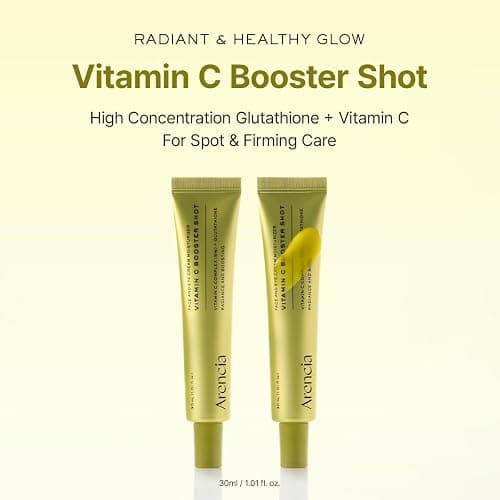 Arencia Vitamin C Booster Shot Serum with Glutathione, Niacinamide and Vitamin E for Dark Spot Care, Fine Lines & Wrinkles, Glass Skin, Korean Skincare 30ml/1.01 fl.oz thumbnail 2