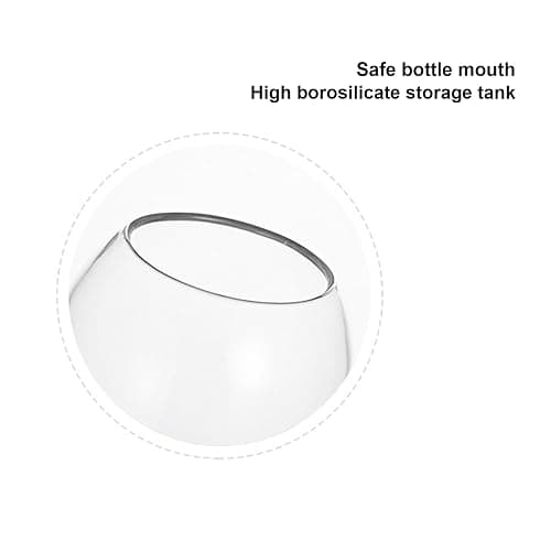 JEIINT Candy Jar Candy Container Round ‌Cylindrical Glass Body with Spherical Cork Lid 1200ml 40.5oz thumbnail 5