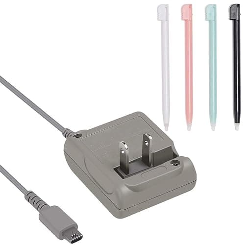 DS Lite Charger Kit, AC Power Adapter and Stylus Pen for Nintendo DS Lite Systems, Wall Travel Charger Power Cord Charging Cable 5.2V 450mA thumbnail 4