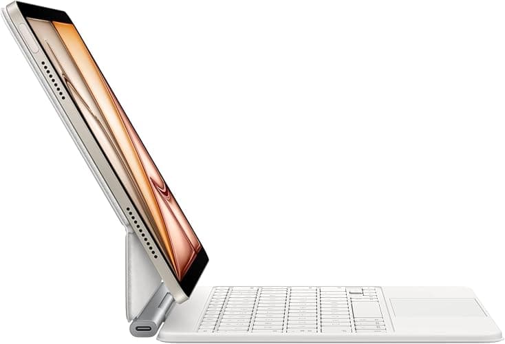 Apple iPad Magic Keyboard Case for iPad Air 11-inch (QWERTY English) White (Renewed) thumbnail 4