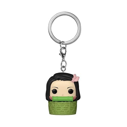 Funko POP! Keychain: Demon Slayer - Nezuko N BSKT'n BSKT Novelty Keyring - Collectable Mini Figure - Stocking Filler - Gift Idea - Official Merchandise - Anime Fans - Backpack Decor - Image 1