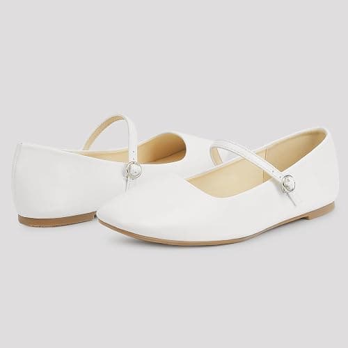 MUSSHOE Womens Ballet Mary Jane Flats Shoes Adjustable Strap Comfortable Square Closed Toe Versatile Chic Footwear with Latex Insole thumbnail 7