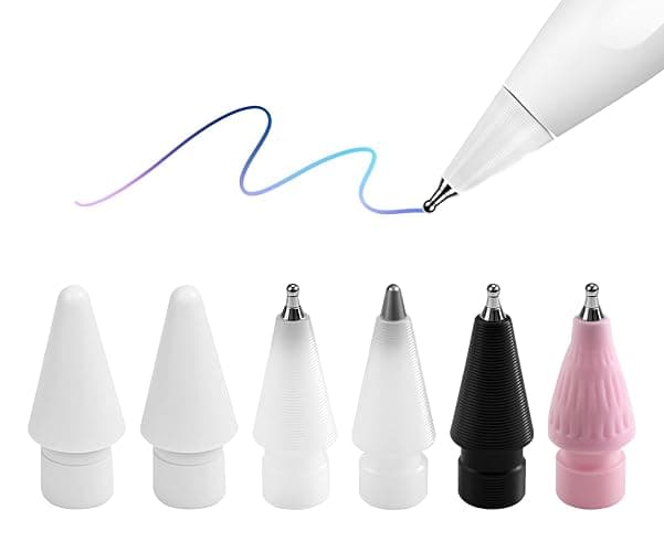 Precision Writing & Drawing Tip System [ 6X] for Heavy Use fits for Apple Pencil Pro / 2nd /1st Gen/USB-C — Ultra-Fine 0.7mm Tip for Clear Outlining, Durable iPad Pen Nibs for Long Sessions - Image 1