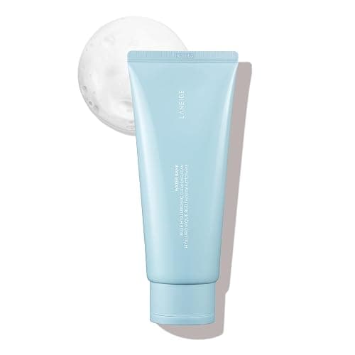 LANEIGE Water Bank Cleansing Foam: Hydrating Face Wash and Makeup Remover with Hyaluronic Acid & Papain Enzyme for Smooth, Soft Skin - Image 1