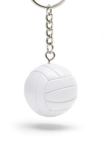 Tandem Sport Volleyball Key Chain - Mini Volleyball On Key Ring - Volleyball Keychain for Backpacks, Gym Bags, Purses - Volleyball Themed Party Supplies - Gift for Volleyball Players thumbnail 2