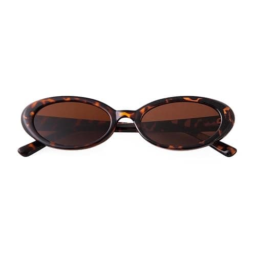 Retro Oval Sunglasses for Women, 90s Small Y2K Vintage Narrow Sun Glasses thumbnail 7