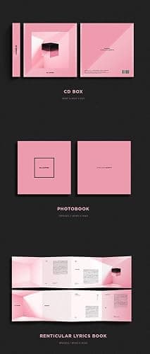 BLACK PINK : SQUARE UP (PINK Version) 1st Mini Album CD+Photobook+Renticular Lyrics Book+Photo Postcard+Photocard+Selfie Photocard thumbnail 3