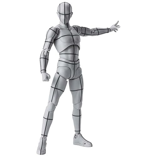 Kosik SHF Figuarts Body Kun -Wireframe- Sports Edition Figure (Gray Color Ver.) (Wireframe) - Image 1