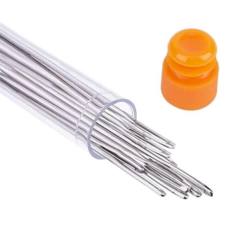 23 PCS Large Eye Sewing Needles, 2.36in Sewing Sharp Needles, Leather Embroidery Thread Needle, Stainless Steel Yarn Knitting Needle with a 3.3in Plastic Bottle thumbnail 3