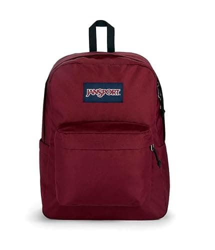 JanSport SuperBreak Plus Backpack with Padded 15-inch Laptop Sleeve and Integrated Bottle Pocket - Spacious and Durable Daypack for Work and Travel - Russet Red - Russet Red - Image 1