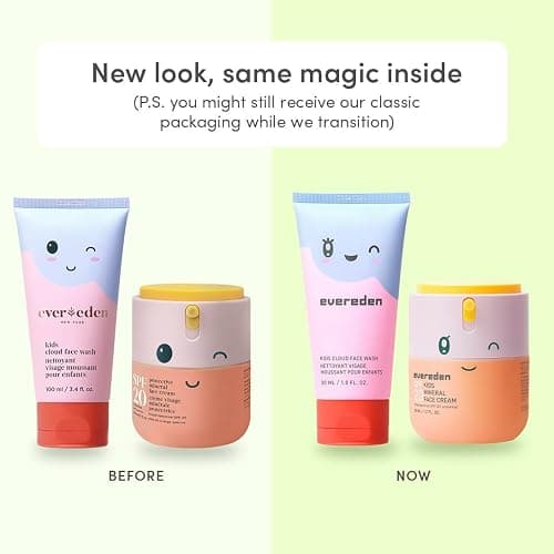 Happy Morning DUO Kids Spa Headband for Girls: Clean & Vegan Skin Care Bundle | Cloud Face Wash + SPF 20 Mineral Face Cream | Non-Toxic | Easy-to-Use Skincare thumbnail 2