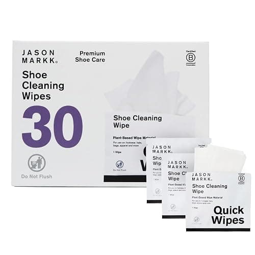 Jason Markk Plant-Based Quick Wipes, Shoe Cleaner, 30 Pack, Individually Packed, Sneaker Care, Ideal for Footwear, Safe for Leather, Rubber, Plastic, and More - Image 1
