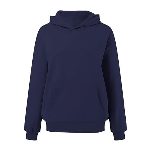 Hoodies for Women Teen Girls 2025 Fall Outfits Trendy Plain Hoodie Plus Size Oversized Sweatshirt Cute Aesthetic Clothes thumbnail 3