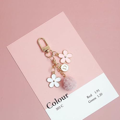 Cute Case for Airpods Pro 2nd/1st Generation Case, Soft Silicone Women iPod Pro 2/1 Gen Protective Cover 2019/2023/2022 with Pom Pom Flower Keychain&Cleaner Kit, Pink thumbnail 8