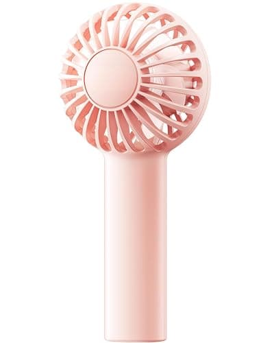 SWEETFULL Mini Portable Fan - Rechargeable Handheld Fan, 3 Speeds Personal Small Hand Gifts for Travel Essentials, Lash, Makeup, Eyelash, Kids, Girls, Women - USB, Cute Design Pink thumbnail 9