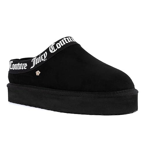 Juicy Couture Women's Cozy Slipper Mule – Plush Indoor Outdoor House Shoe with Memory Foam and Faux Fur Lining - Image 1