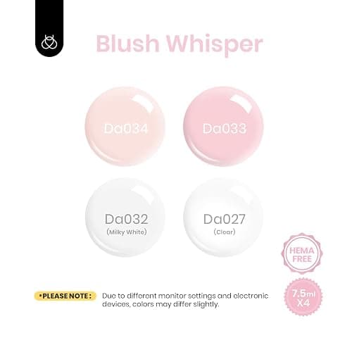 Beetles Builder Gel Set HEMA Free-Blush Whisper 4 Color 7 in 1 Nail Thickening Strengthening Building Apex with Base & Top Coat for Beginner DIY Salon at Home,Nude Builder Nail Gel,UV & LED Lamp Cured thumbnail 5