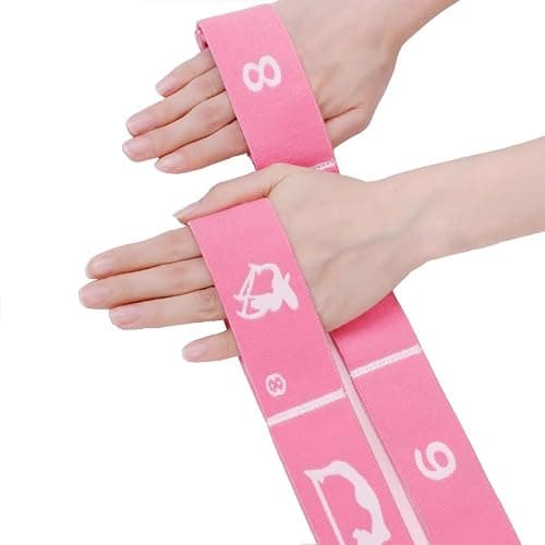 Xensamy 2-Pack Adjustable Kids Dance Stretch Bands - 8-Loop Elastic Bands for Ballet, Latin, Yoga, Gymnastics & Stretching - Flexible, Multi-Section Design for Dance Training & Flexibility thumbnail 4