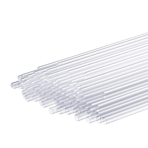 Comfy Package 7.75-Inch Clear Plastic Drinking Straws [500 Count] Disposable Straws for Cocktails, Beverages and Parties thumbnail 7