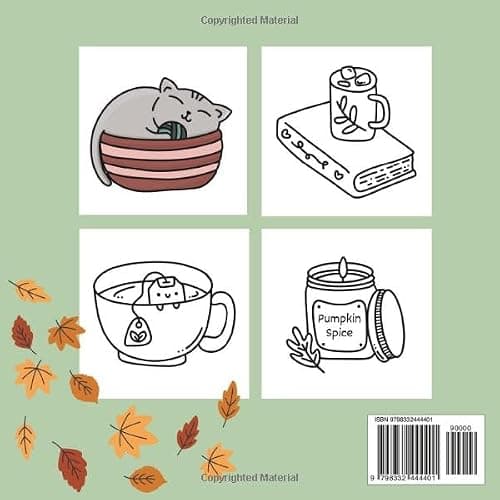 Bold and Easy Cozy Hygge Coloring Book: Big and Simple Designs for Relaxing and Stress-Free Coloring | Hand Drawn Illustrations for Adults and Teens | Featuring Cute and Simple Hygge Inspired Designs for Fall thumbnail 2