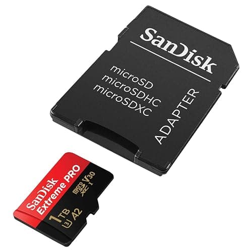 SanDisk Extreme PRO microSDXC UHS-I Memory Card 1 TB + Adapter & RescuePRO Deluxe (for Smartphones, Action Cameras or Drones, A2, Class 10, V30, U3, 200 MB/s Transfer) thumbnail 4