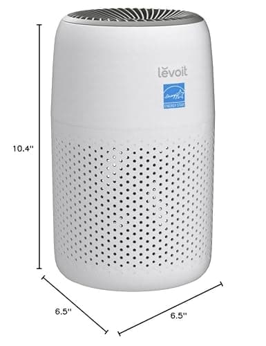 LEVOIT Air Purifiers for Bedroom Home, 3-in-1 Filter Cleaner with Fragrance Sponge for Better Sleep, Filters Smoke, Allergies, Pet Dander, Odor, Dust, Office, Desktop, Portable, Core Mini-P, White - Air Purifier - White thumbnail 10