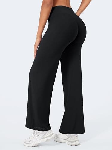 YEOREO Workout Leggings Womens No Front Seam Straight Leggings 29"/ 31.5"/ 33"/ 35" High Waist Buttery Eddiy Gym Yoga Pants thumbnail 2