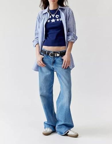 Y2k Aesthetic Graphic Baby Tees for Women Tight Short Sleeve Crop Tops 90s Teenagers Shirt Clothing Summer 2025 thumbnail 4