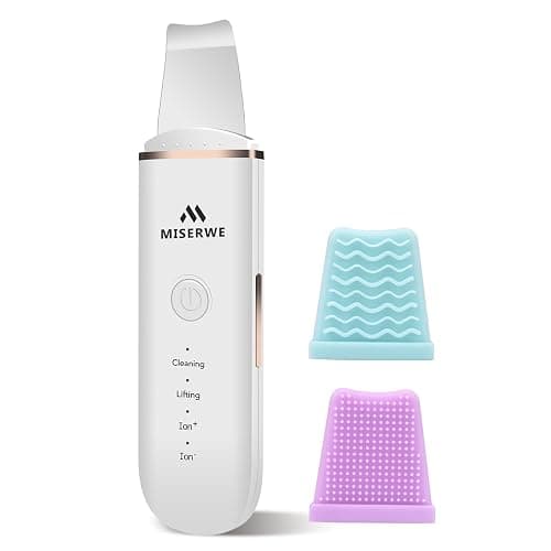 Skin Scrubber Face Skin Spatula Facial Scrubber Spatula for Deep Cleansing Blackhead Remover Pore Cleaner with 4 Modes (White) thumbnail 9