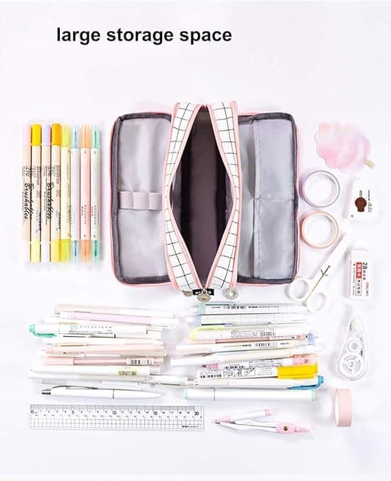 Large Capacity Pencil Case with Compartments for School and Adults, Organize Pens and Stationery Supplies, Art Supplies Organizer - Orevan thumbnail 5