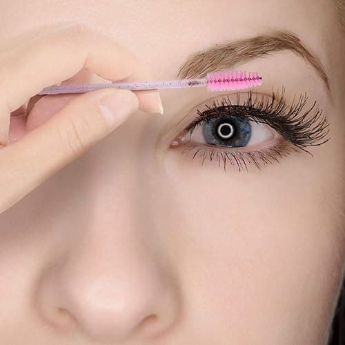 G2PLUS 100PCS Disposable Mascara Wands & Eyelash Spoolie Brush Applicators | Pink Crystal Handles for Lash Separation, Brow Grooming, Daily Beauty Routines, Client Touchups and Professional Salon Use thumbnail 5