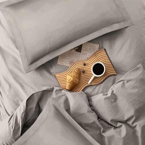 KimLuxz Tan Comforter King Size, 3 Piece Dark Khaki Soft Modern Bedding Set, Lightweight Taupe All Season Microfiber Down Alternative Bed Comforter with 2 Pillow Shams for Women Men | Soft Dark Khaki Bedding Set, Lightweight Taupe All Season Microfiber Down Alternative Bed Comforter with 2 Pillow Shams thumbnail 5