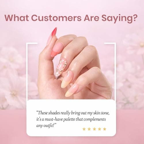 beetles Spring Gel Nail Polish Set - 36 Colors Verse of Flower Gel Nail Kit Pink White Black Red Purple Blue Yellow Gel Colors & 3Pcs Base Top Coat Soak off UV Home Salon Summer Gift for Women thumbnail 5