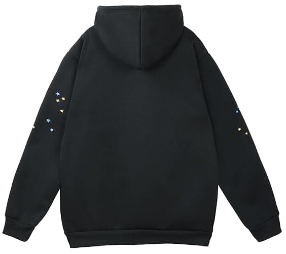 EMILYLE Y2K Spider Hoodie Cobweb Pattern Print Unisex Sweatshirt Men Women Graphic Outwear thumbnail 3