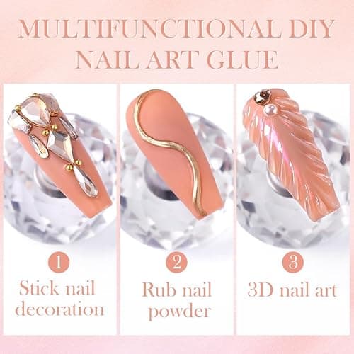 Born Pretty Rhinestone Glue für Nail Charms Nägel Nail Glue Nail Art Strass Kleber für 3D Nägel Edelsteine Perlen Nail Art Juwelen Gehärtet Brauchen Nail Art DIY zu Hause 30ML thumbnail 4