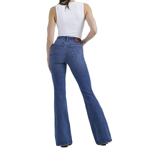 Wrangler Women's Bespoke Lily High Rise Flare Jeans Denim - Image 1